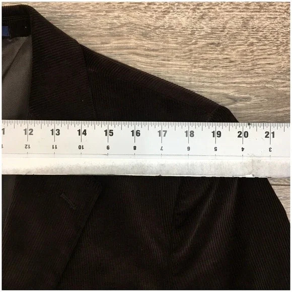 CLUB‎ ROOM Mens Corduroy Blazer Sport Coat Casual Jacket Size 44S Classic Suit